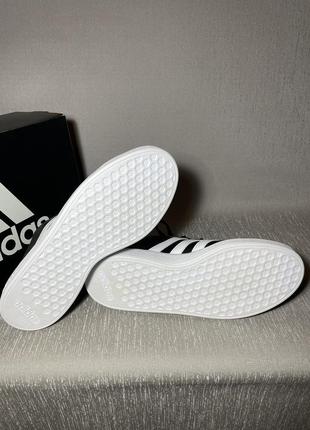 Мужские кожаные оригинальные кроссовки adidas9 фото