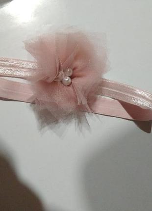 Пов'язка з фатином трояндочка