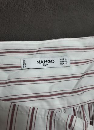 Новая полосатая блузка блуза рубашка с поясом mango5 фото