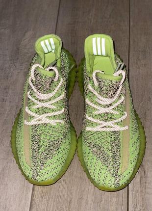 Кросівки adidas yeezy boost 350 neon green кросівки3 фото