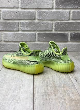 Кросівки adidas yeezy boost 350 neon green кросівки4 фото