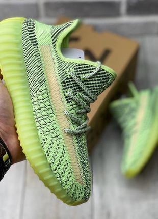 Кросівки adidas yeezy boost 350 neon green кросівки5 фото