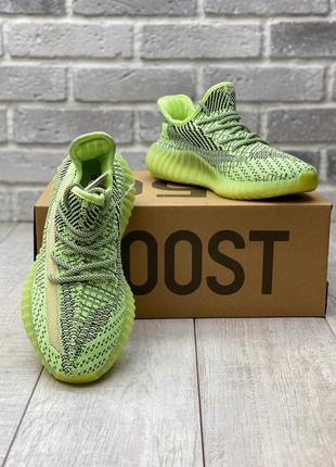 Кросівки adidas yeezy boost 350 neon green кросівки6 фото