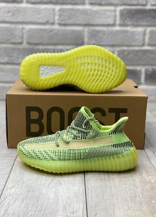 Кросівки adidas yeezy boost 350 neon green кросівки8 фото