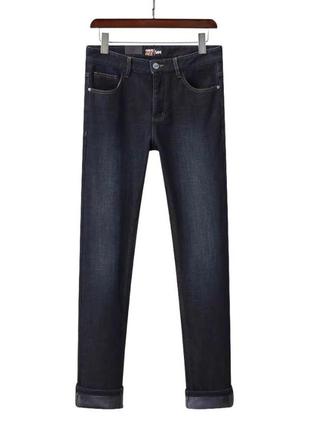 Утепленные зимние мужские джинсы на флисе lee 32,33,34,36,385 фото