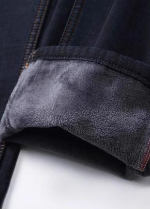 Утепленные зимние мужские джинсы на флисе lee 32,33,34,36,387 фото