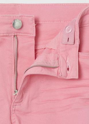 Красивые коттоновые шортики шорты h&m розовые девочкам3 фото