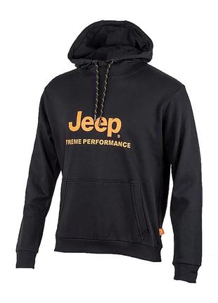 Чоловіче худі jeep hooded sweatshirt xtreme performance print jx22a чорний xl (o102626-b968 xl)