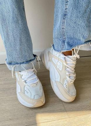 Кросівки nike mk2 tekno white/beige8 фото