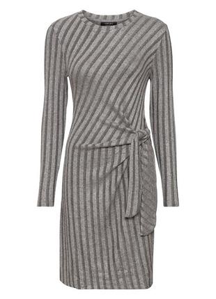 Платье тонкой вязки с вискозой для женщины esmara 356939 серый1 фото