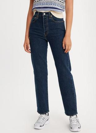 Levi’s premium ribcage straight ankle women's jeans4 фото