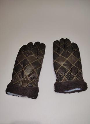 Зимові чоловічі рукавиці7 фото