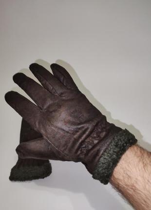 Зимові чоловічі рукавиці1 фото