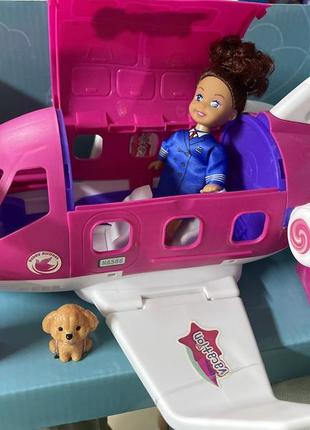 Кукла стюардесса игровой набор самолет k 899-168 барби лол