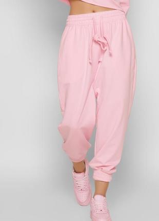 Теплі розові спортивні штани, джогери з кишенями esmara10 фото