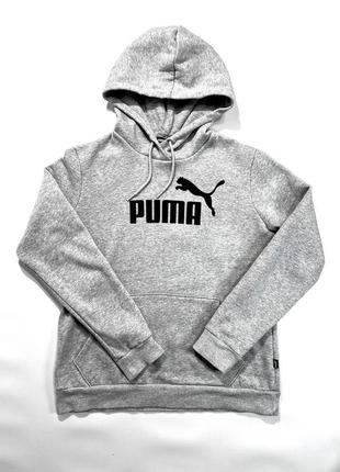 Женское худи puma / размер s-m / серое худи / puma / худи puma / женская кофта puma / 2