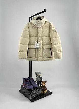 Куртка пуховик moncler vintage beige