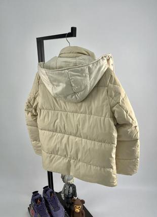 Куртка пуховик moncler vintage beige8 фото