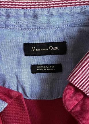 Поло мужская трикотажная стильная модная massimo dutti размер м8 фото