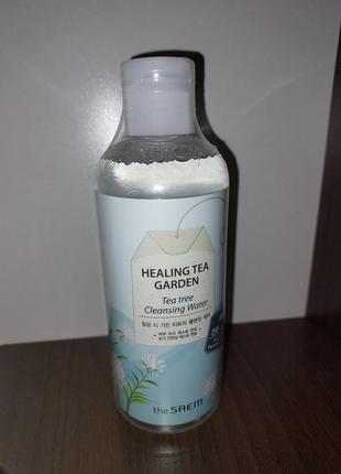 The saem healing tea garden tea tree cleansing water