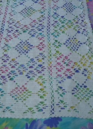 Скатерть вязанная вручную
