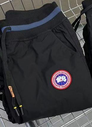 Утеплені зимові чоловічі штани на пуху canada goose