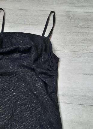 Чорна вечірня сукня на брителях ichi4 фото
