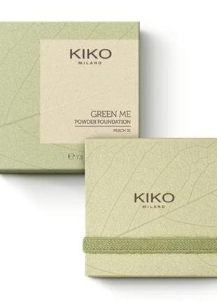 Пудрова основа new green me 01 peach персик