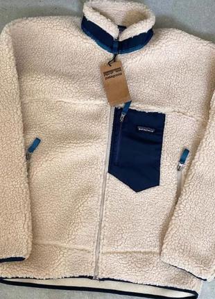 Флісова куртка кофта patagonia fleece sherpa retro x шерпа1 фото