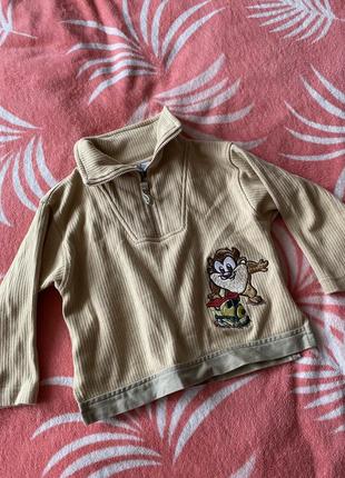 Теплий світшот худі кофта у рубчик