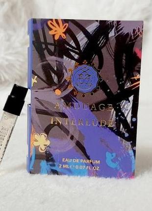 Amouage interlude man💥оригинал миниатюра пробник 2 мл spray книжка цена за 1мл