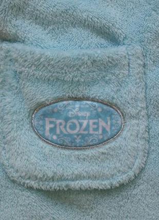 1,5-2 года махровый халат frozen (холодное сердце), disney, б/у.4 фото