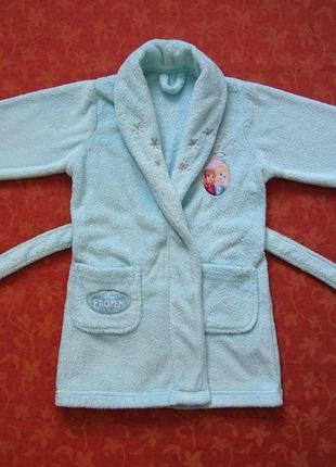 1,5-2 года махровый халат frozen (холодное сердце), disney, б/у.