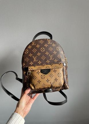 Рюкзак louis vuitton palm springs mini backpack brown/camel