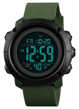 Часы наручные мужские skmei 1426agbk army green-black, часы наручный мужской цвет: зеленый1 фото