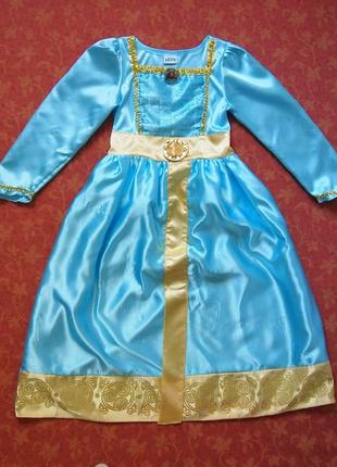 Продаю! 5-6 лет карнавальное платье мерида, храбрая сердцем, disney, б/у.