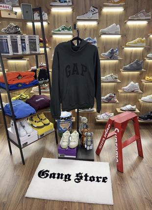 Худі gap x yeezy dark green logo