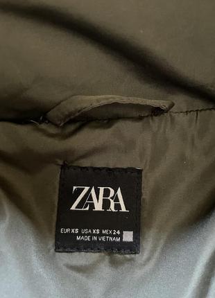 Куртка пуховик з капюшоном zara6 фото