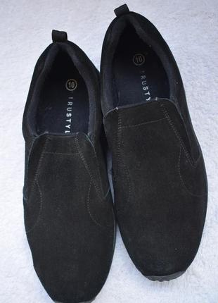 Замшеві туфлі мокасини сліпони кросівки trustyle р. 10 р. 45 29 см7 фото