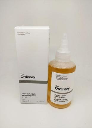 Обновляющий тоник с гликолевой кислотой the ordinary - glycolic acid 7% toning solution1 фото