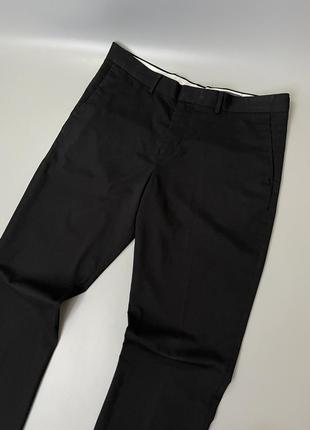Черные базовые классические брюки h&m slim fit, однотонные, эйчендем, оригинал, брюки, рубашка, пиджак, нарядные2 фото