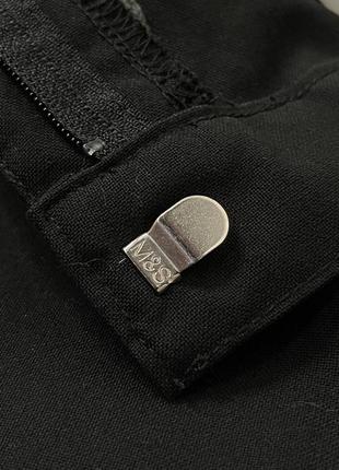 Чорні базові класичні штани m&s, однотонні, брюки5 фото