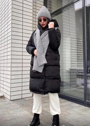 Зимняя куртка-пальто-пуховик "зефирка"на синтепоне 250, женская,размеры:с,м,л3 фото