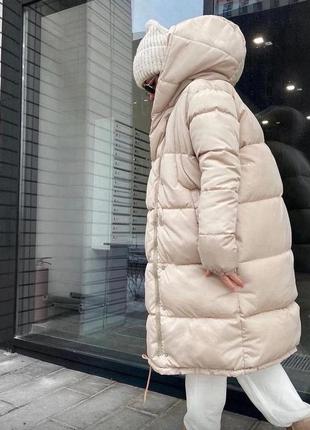 Зимняя куртка-пальто-пуховик "зефирка"на синтепоне 250, женская,размеры:с,м,л2 фото
