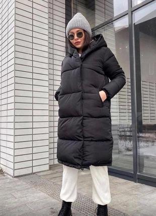 Зимняя куртка-пальто-пуховик "зефирка"на синтепоне 250, женская,размеры:с,м,л4 фото