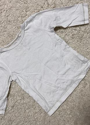 Белый лонгслив next 9-12 месяцев
