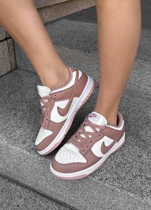 Женские кроссовки nike sb dunk brown white