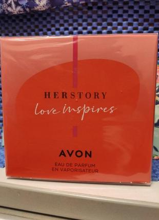 Парфумерна вода для жінок herstory love inspires avon  50 мл