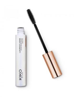 Тушь для ресниц - kiko milano luxurious lashes extra volume brush mascara black