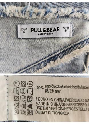 ♥️1+1=3♥️ pull&bear джинсовое платье мини из комбинированного денима10 фото